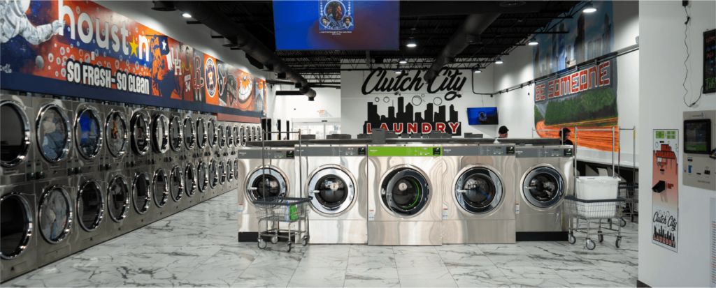 Interior of Clutch City Laundry Shop
